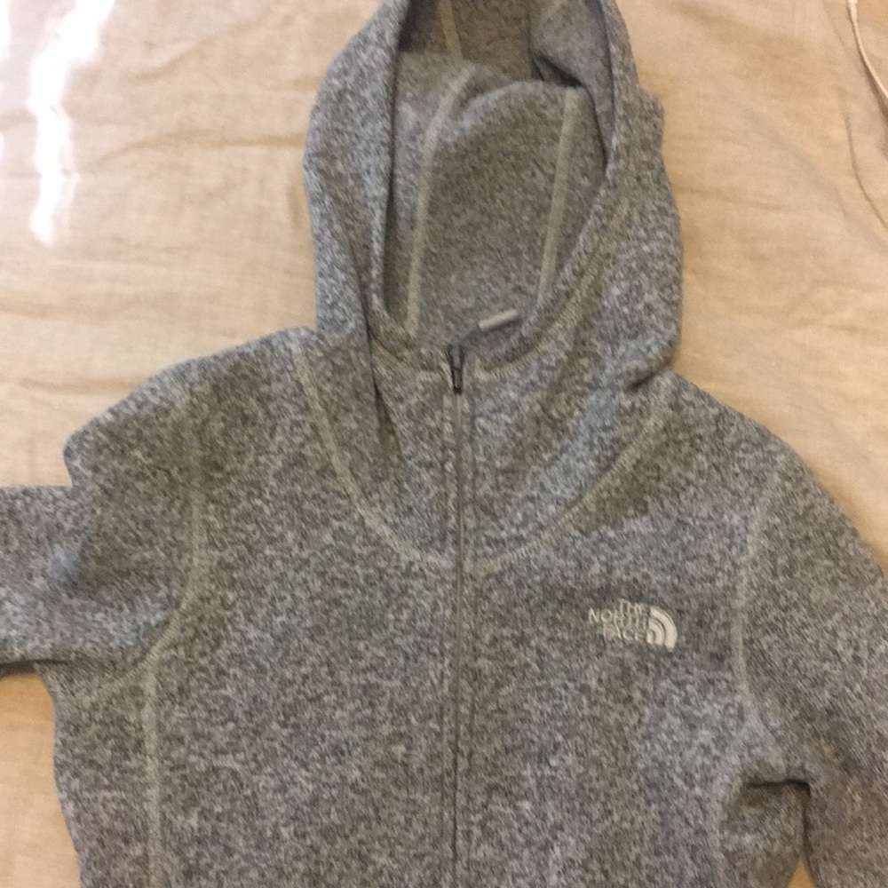 Fleece northface jacket with hood